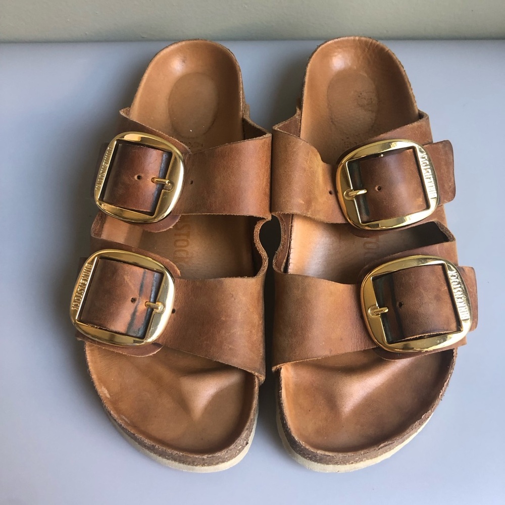 Birkenstock Arizona Big Buckle Oiled Leather Sandals Size: EUR 41 = US Womens 10
